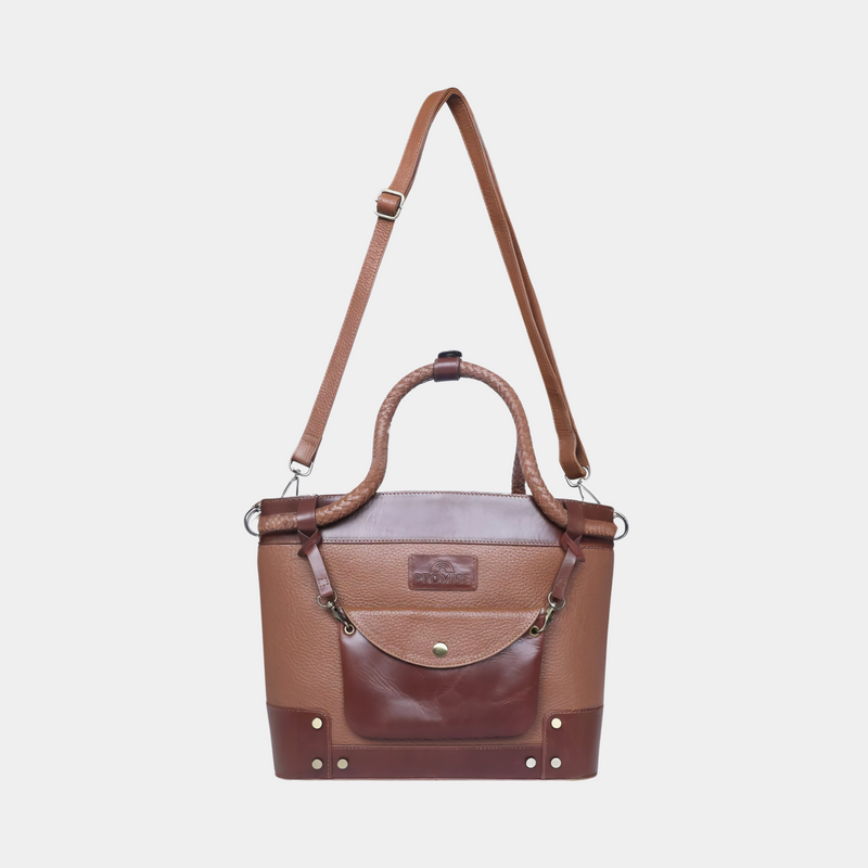 Lyla Handbag - Tan & Brown