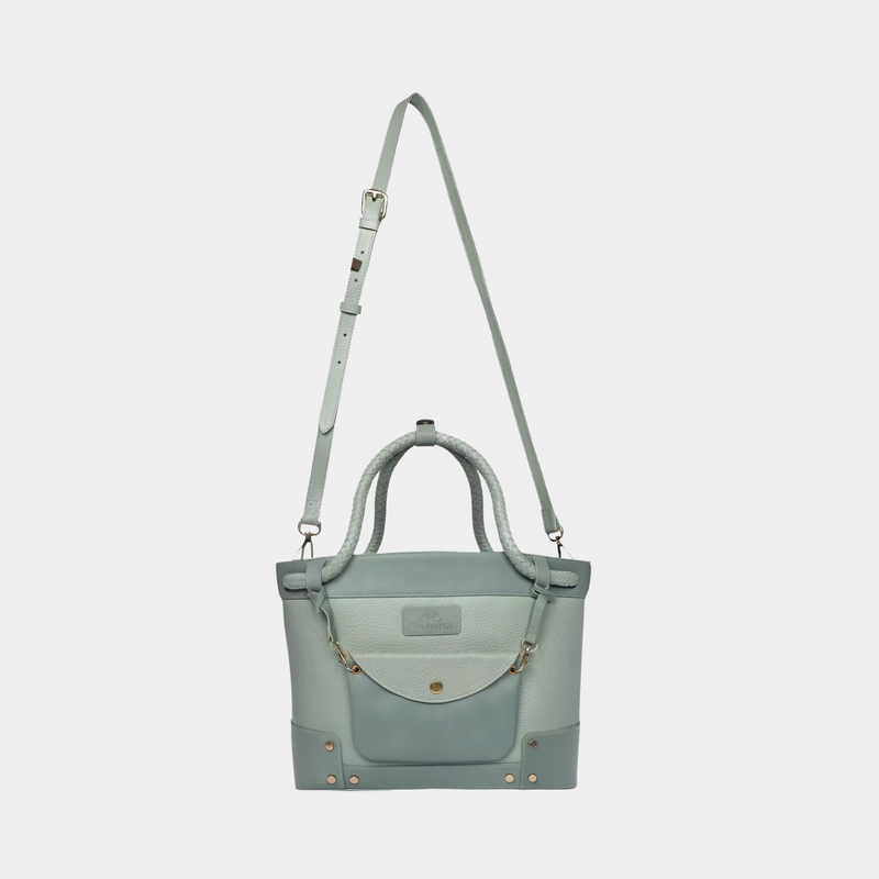 Lyla Handbag - Dark & Light Green
