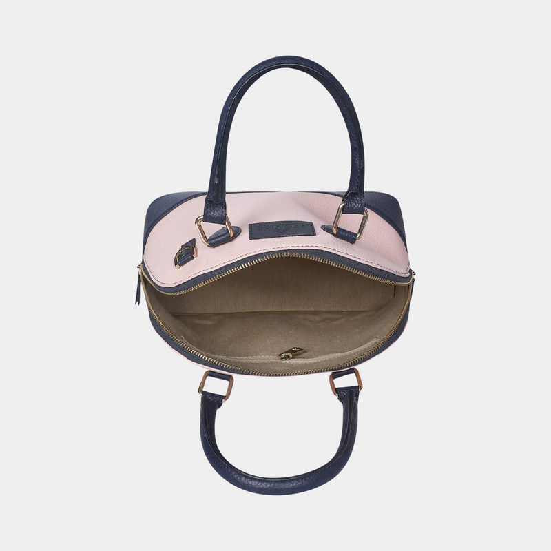 Emma Handbag - Light Pink & Blue