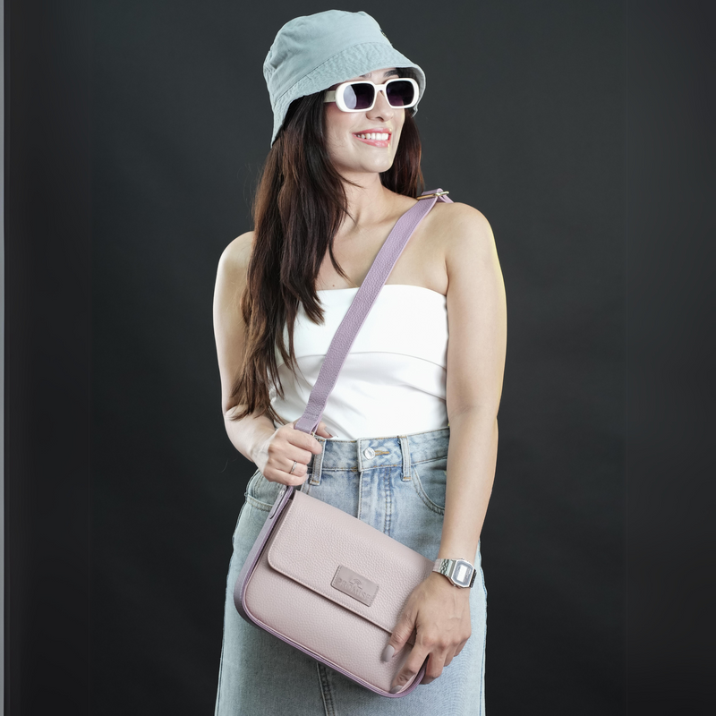 Lara Crossbody Bag - Violet & Pink
