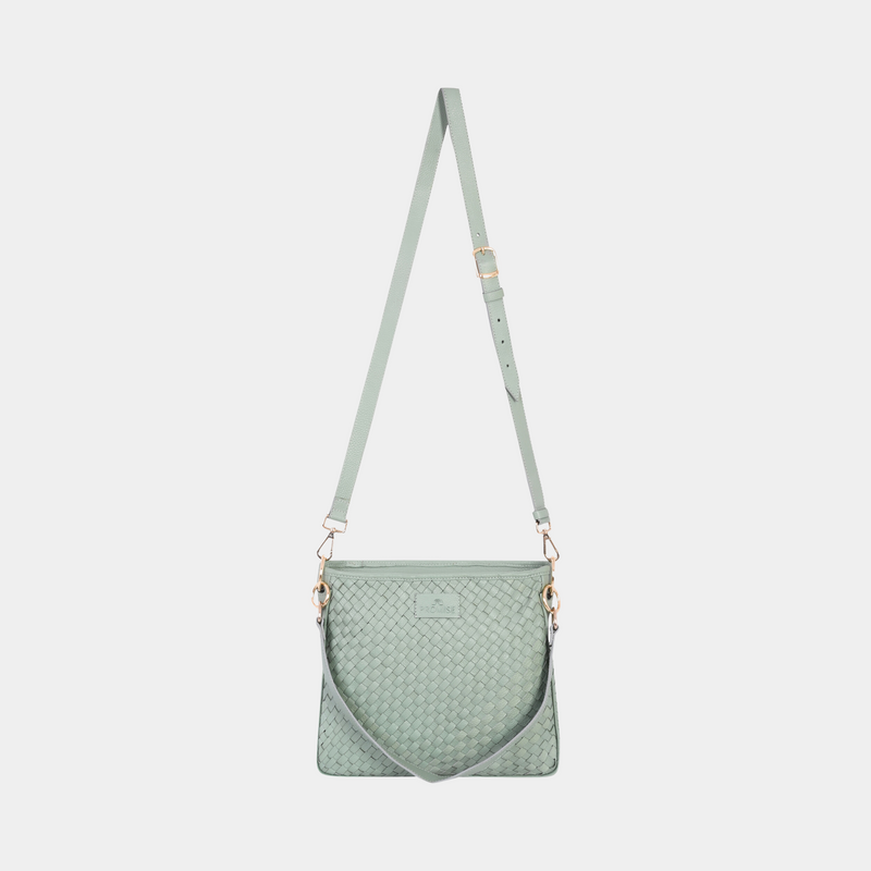Patricia Hand Woven Bag -  Light Green
