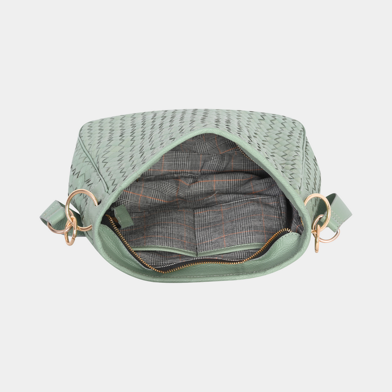 Patricia Hand Woven Bag -  Light Green