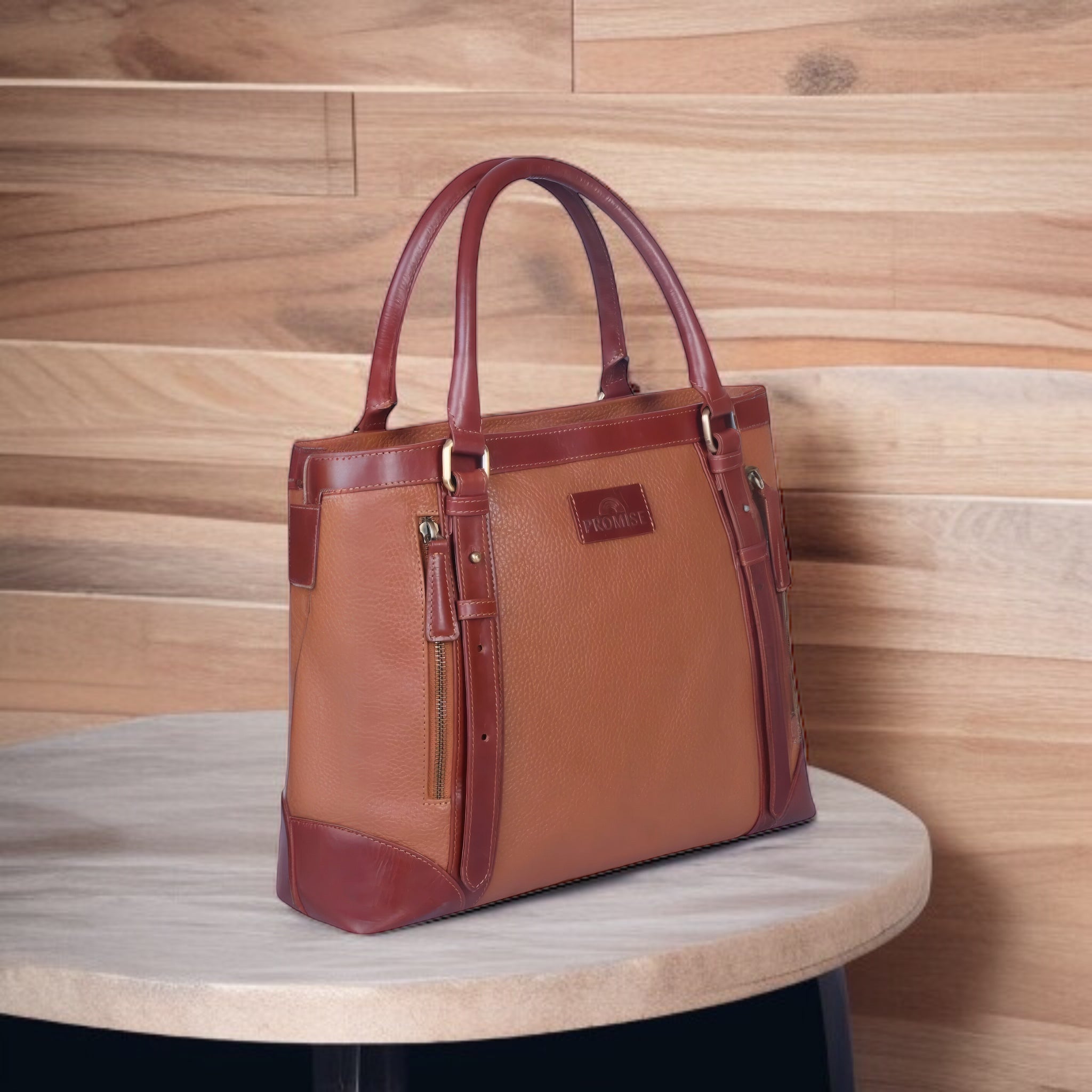 Lynda Handbag - Tan & Brown
