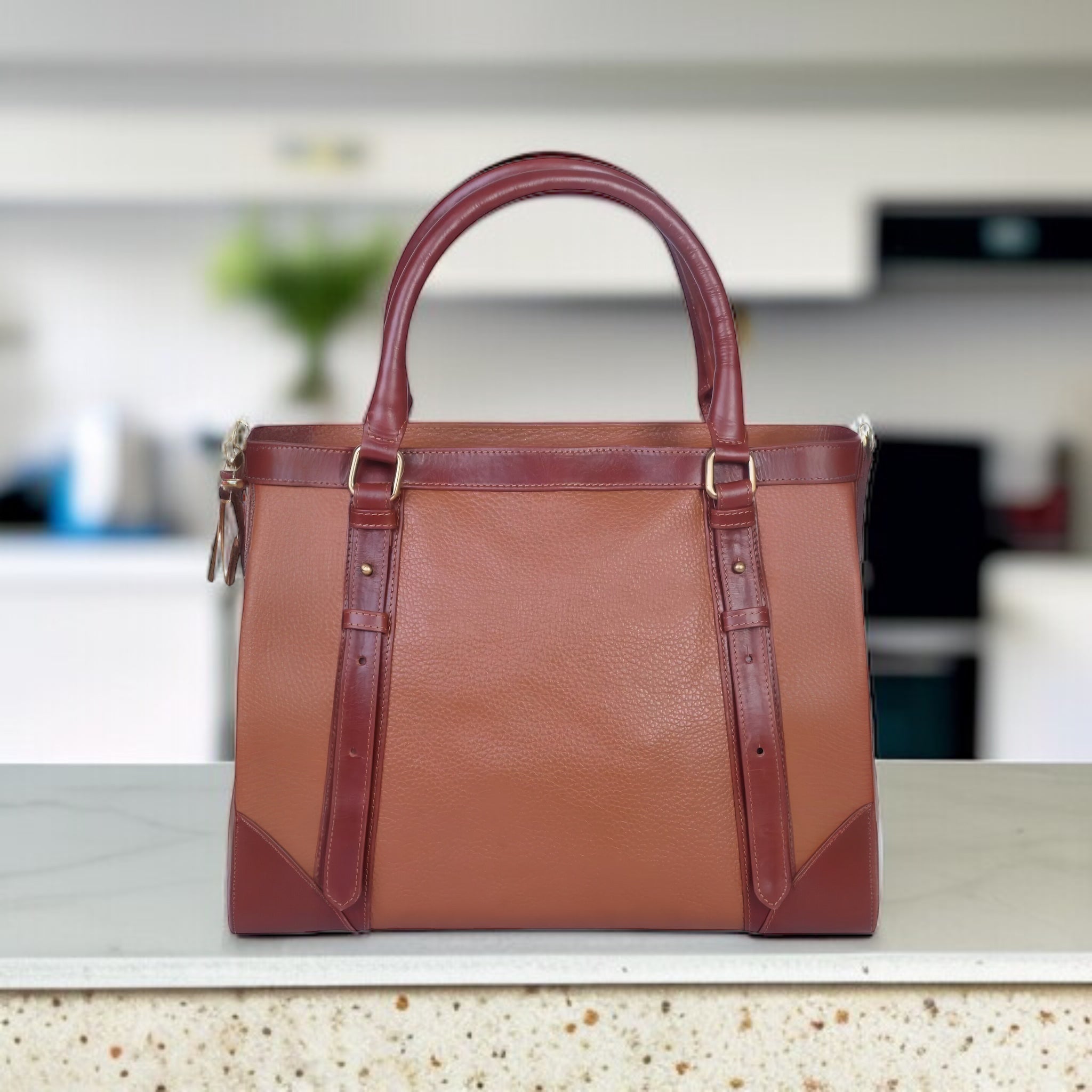 Lynda Handbag - Tan & Brown