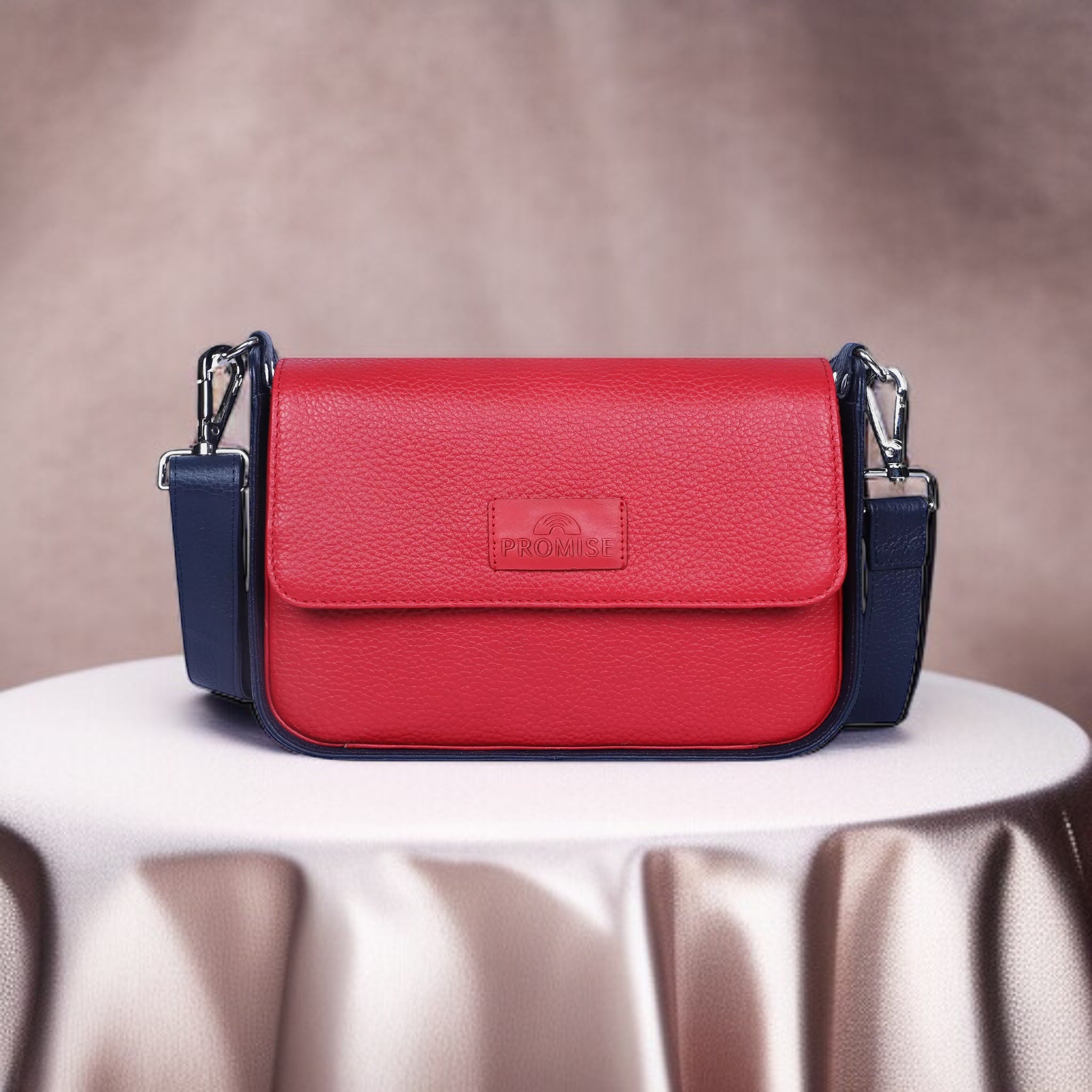 Lara Crossbody Bag - Red & Blue