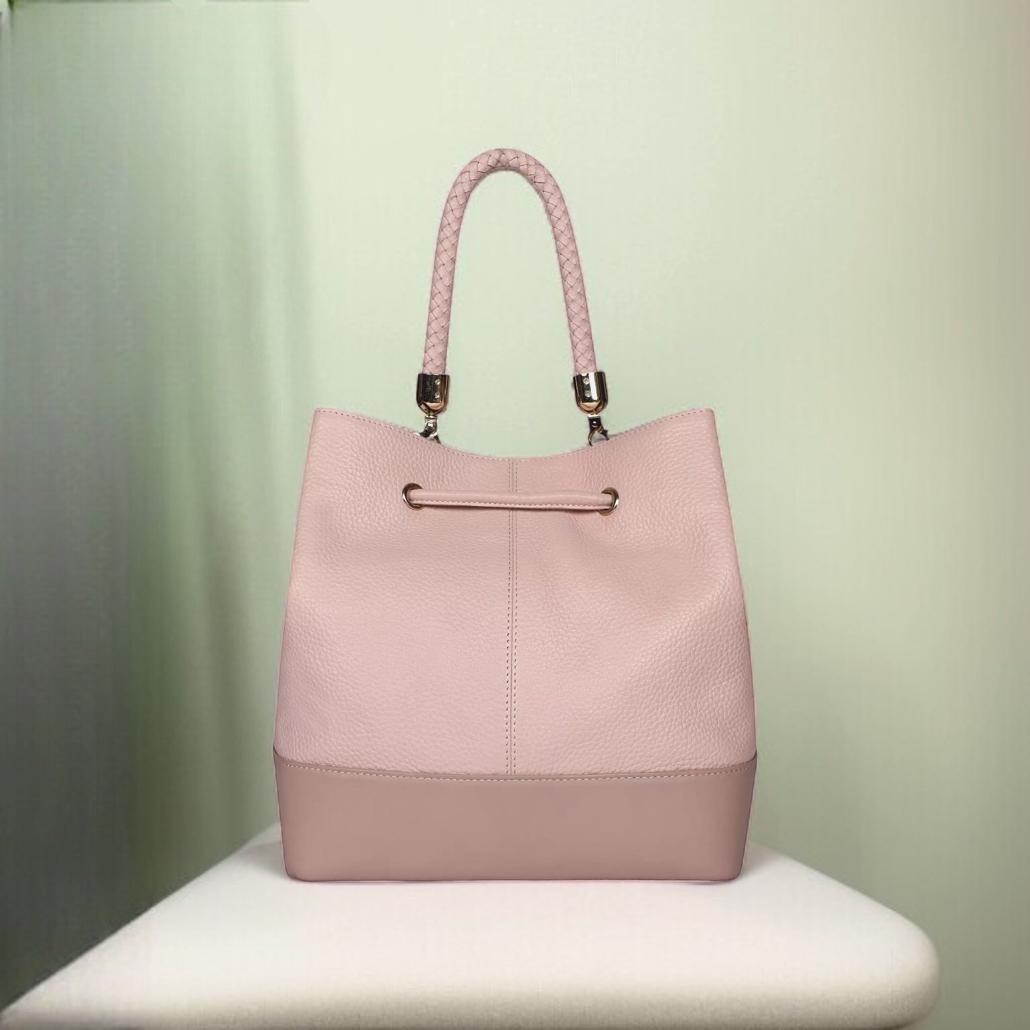 Carla Drawstring Bag - Light Pink