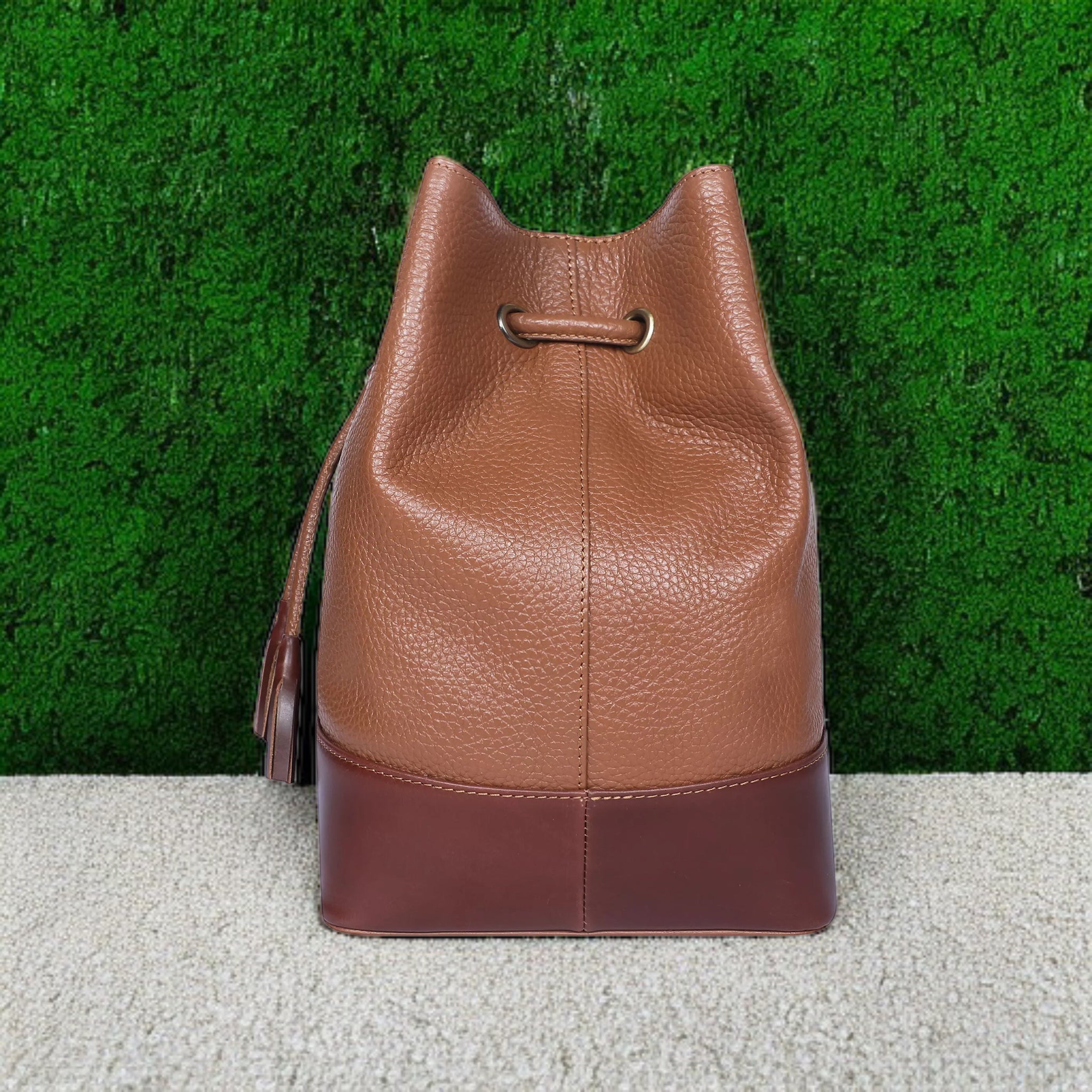 Carla Drawstring Bag - Brown