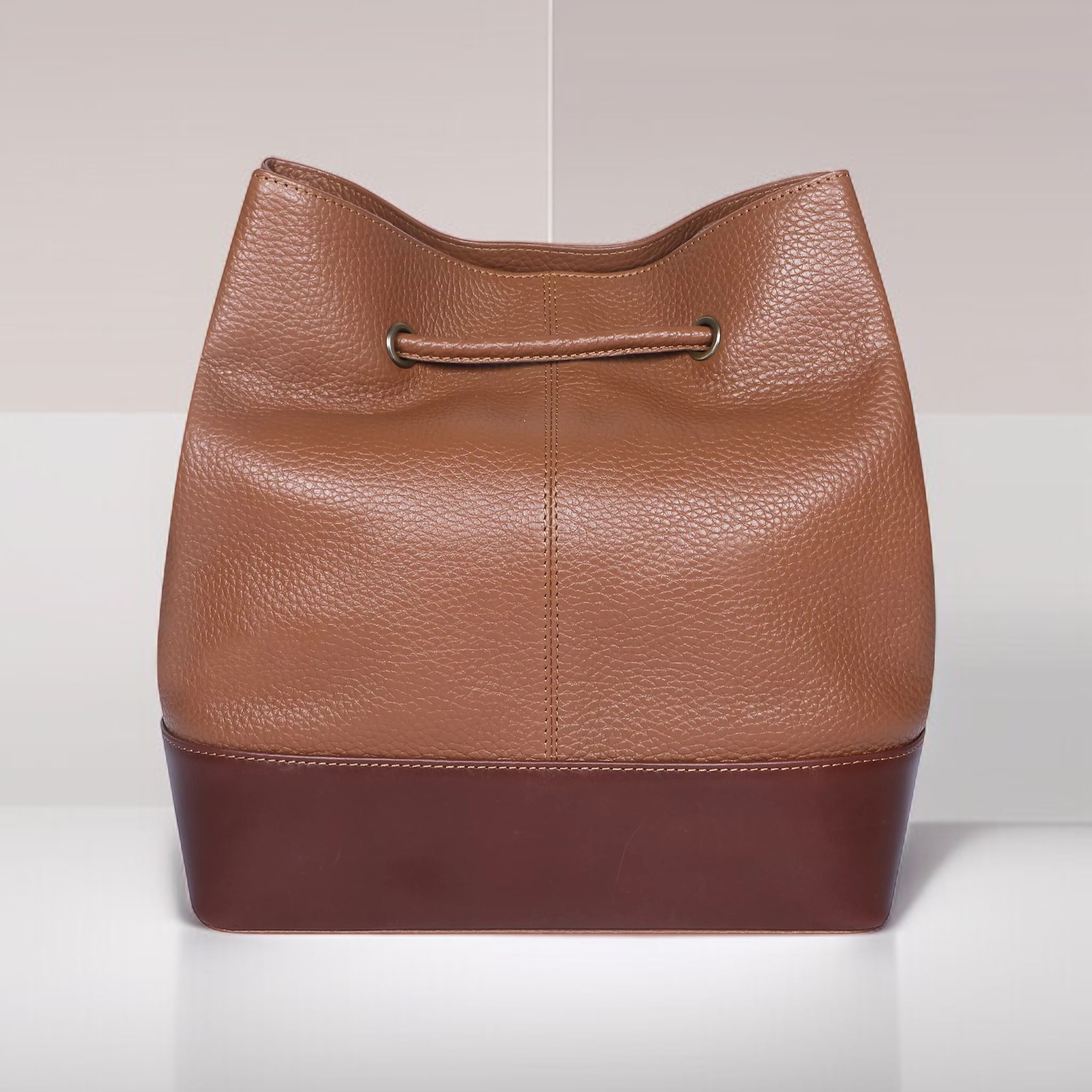 Carla Drawstring Bag - Brown