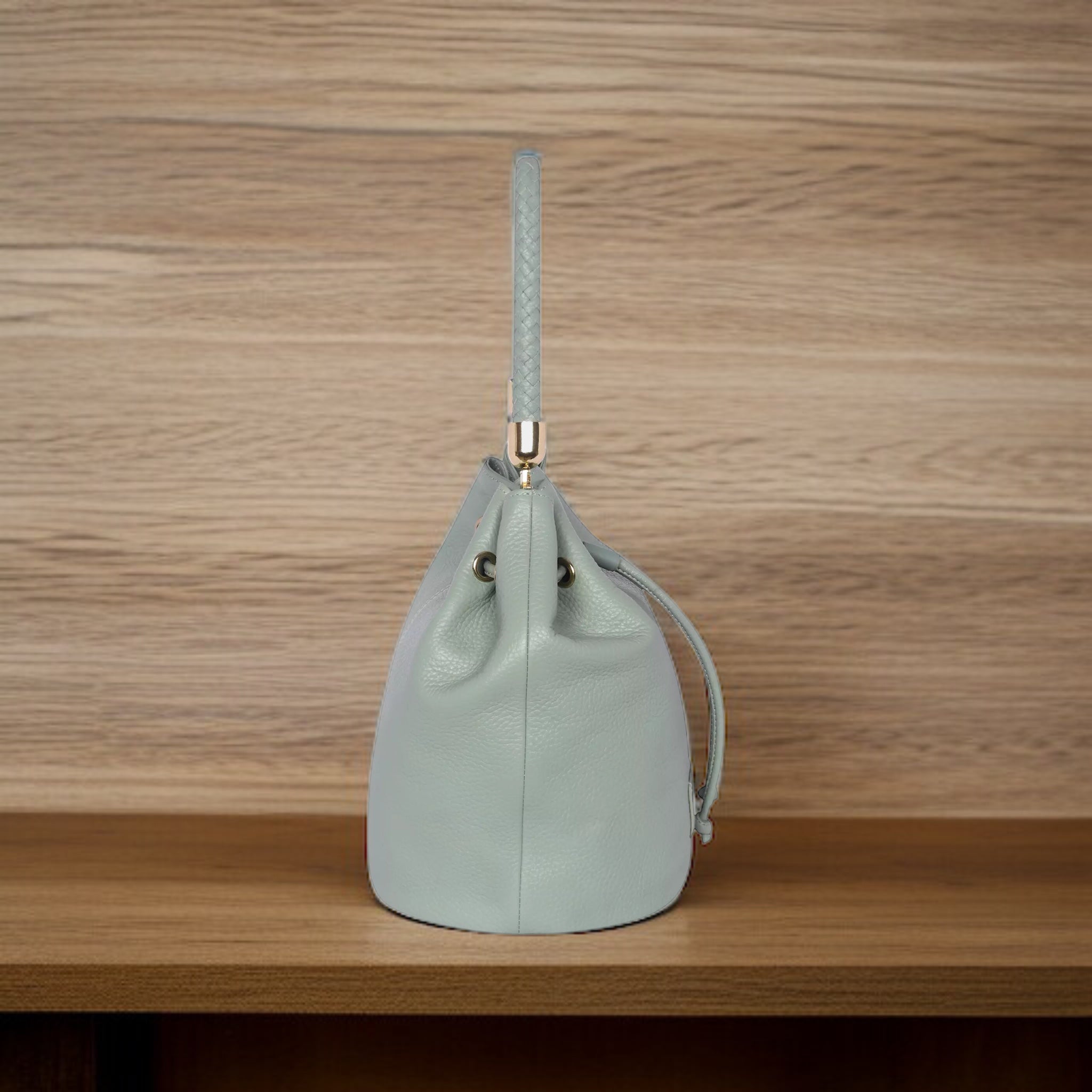 Sally Drawstring Bag - Light Green