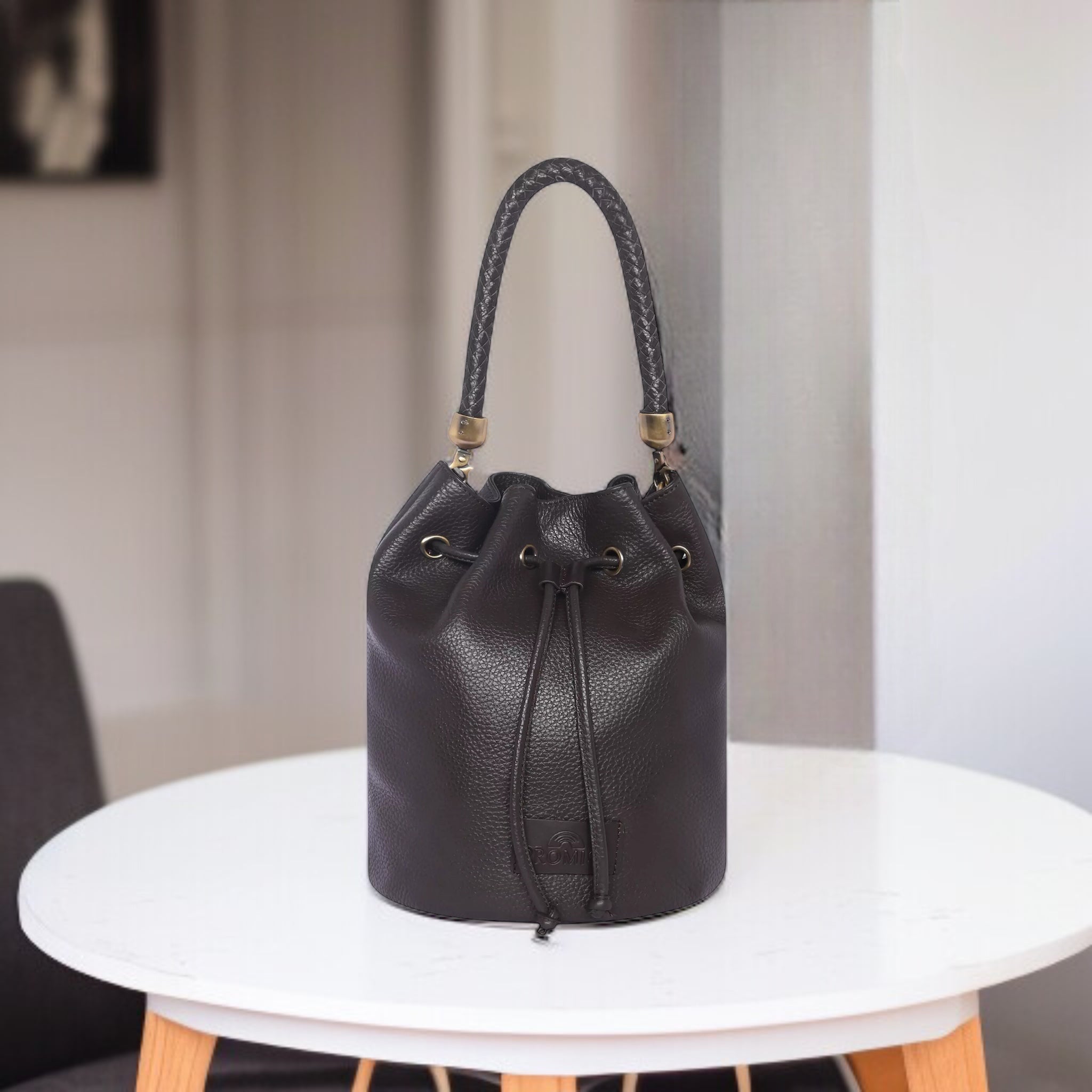 Sally Drawstring Bag - Brown