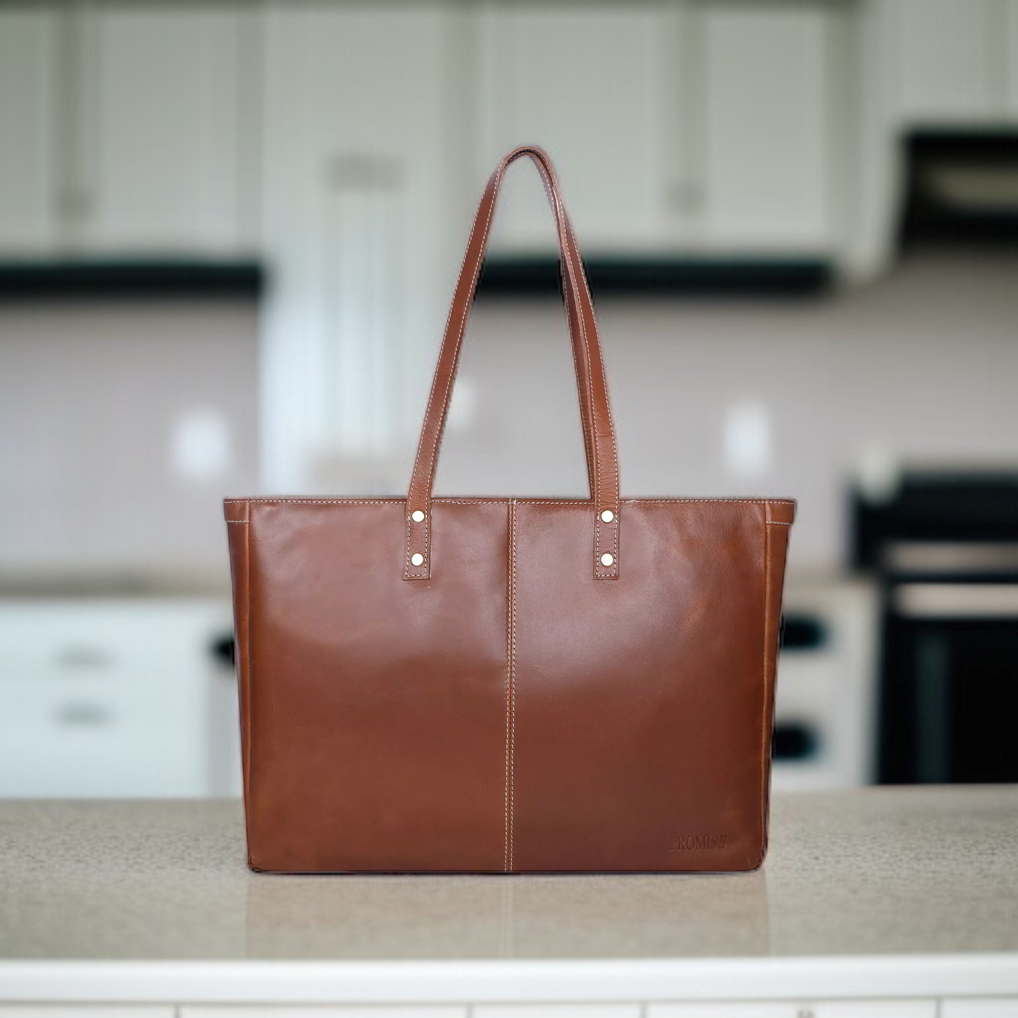 Evelyn Tote Bag - Cognac