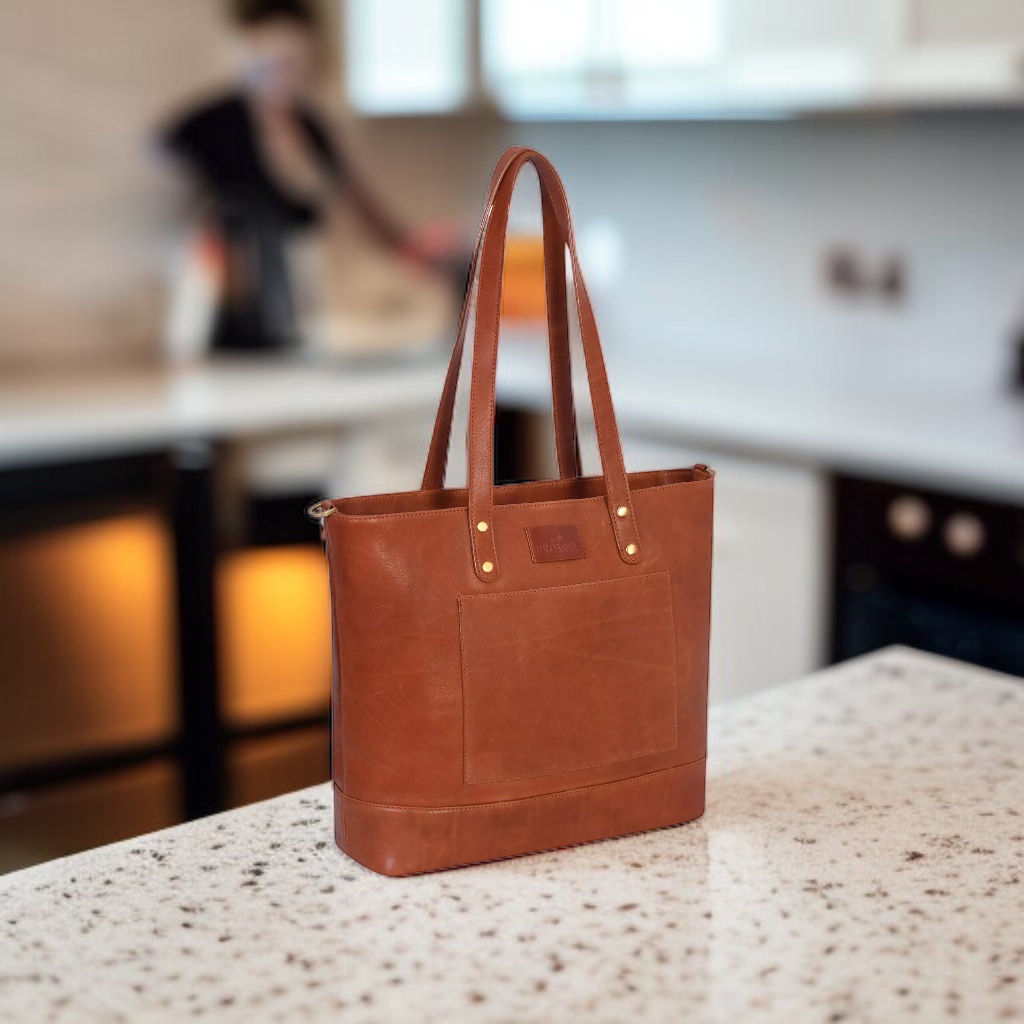 Carla Tote Bag - Cognac