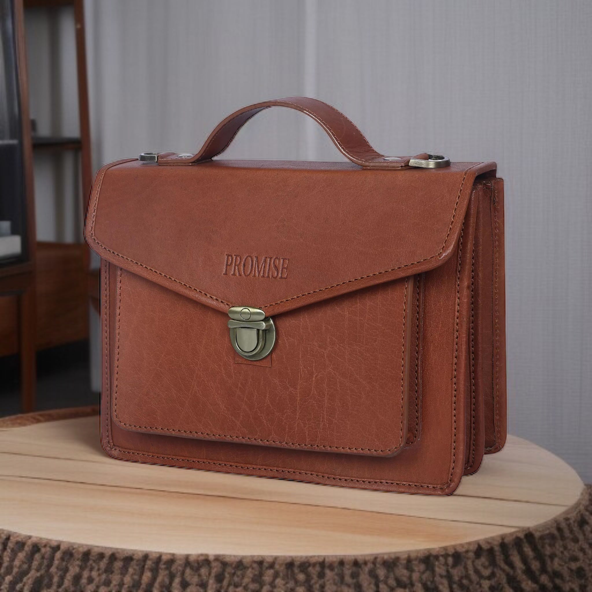 Anne Satchel Bag - Brown